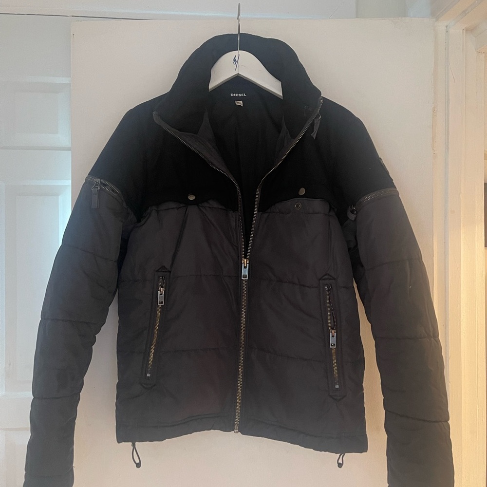 Diesel Two-Tone Black and Gray Jacket